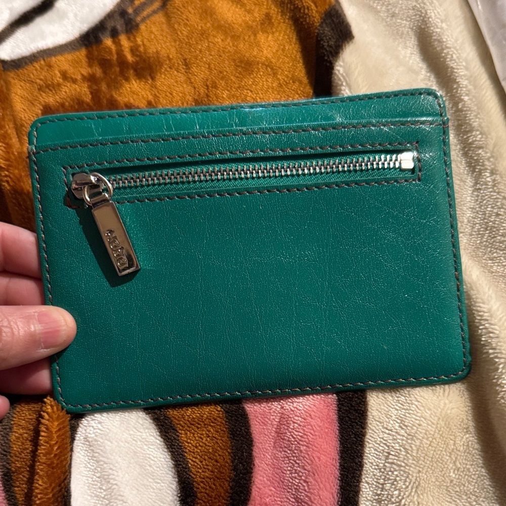 HOBO Teal Wallet with Zipper